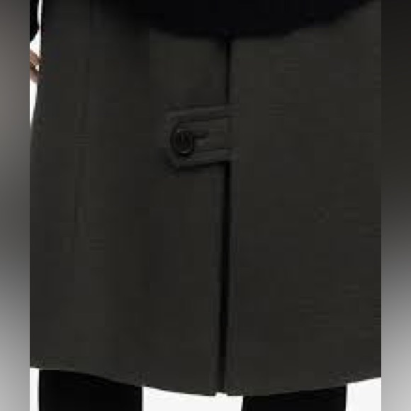 NWT. Zara Gray Limited Edition 100% wool High-Waisted Midi Skirt. Size S. - Picture 9 of 12